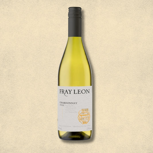 Garrafa de vinho Fray Leon Chardonnay