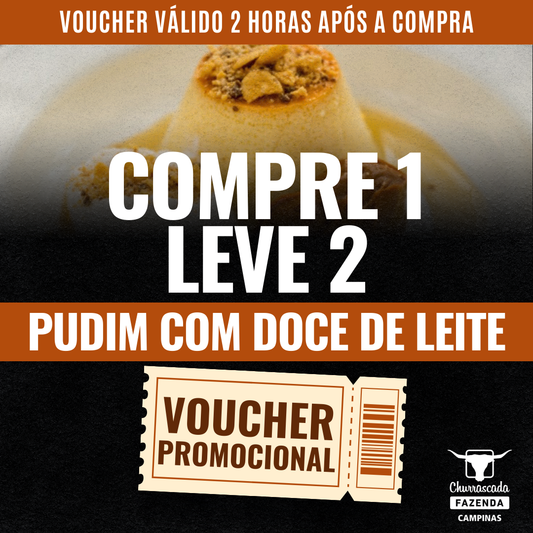 Pudim com Doce de Leite - Compre 1 Leve 2