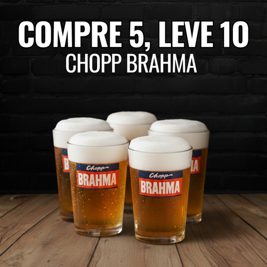 Compre 5 Chopps Brahma, Leve 10