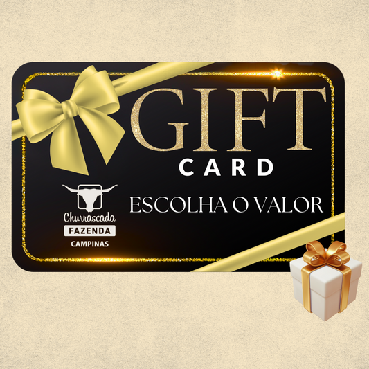 Presenteie com um Gift Card Churrascada